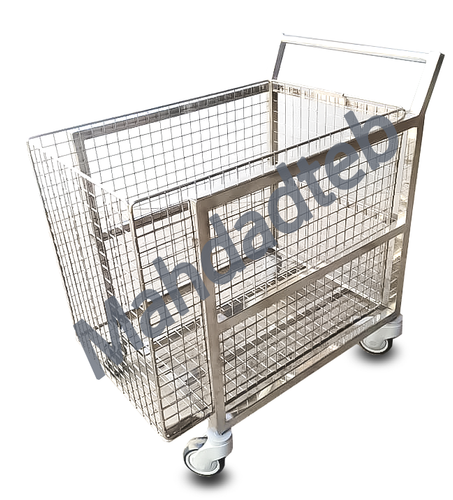 ترالی البسه خیس استیل- کد -MHT37