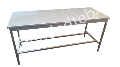 میز معاینه دامپزشکی ساده تمام استیل - کدMHT84