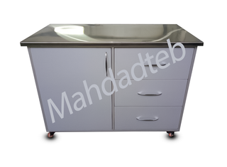 میز معاینه دام کمد و کشو دار 2 - کد -MHT86