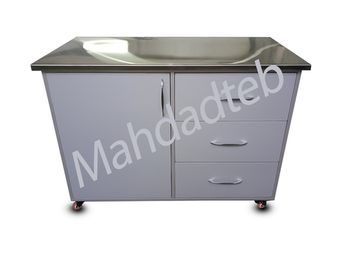 میز معاینه دام کمد و کشو دار 2 - کد -MHT86