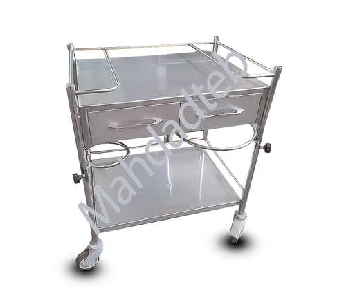 ترالی پانسمان استیل دو کشو- کد MHT41-2