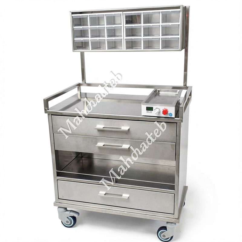 ترولی بیهوشی استیل