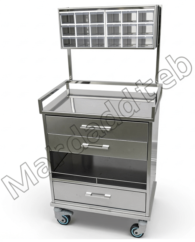 ترالی بیهوشی استیل